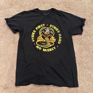 Cobra Kai Strike First Strike Hard No Mercy (cobra graphics) medium